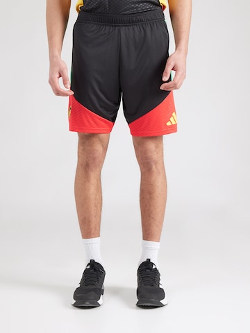 juoda ADIDAS PERFORMANCE Standartinis Sportinės kelnės 'JFF': priekis