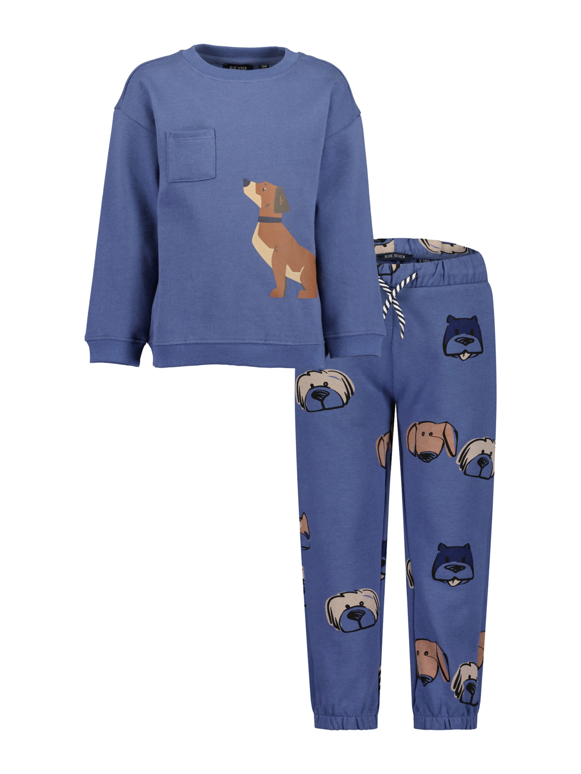 BLUE SEVEN Set in Blue: front
