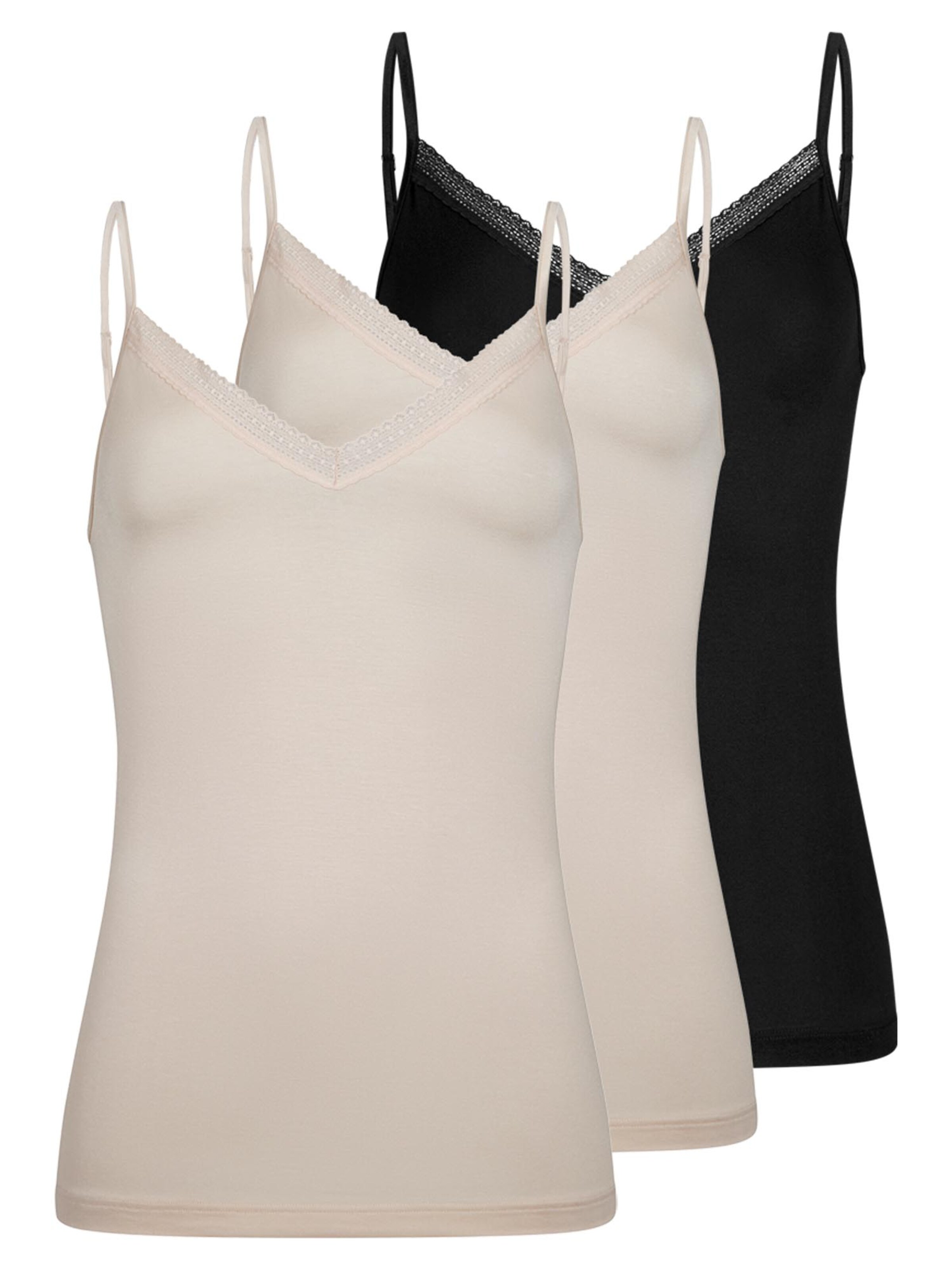 Mey Undershirt 'Modal Lace' in Brown: front