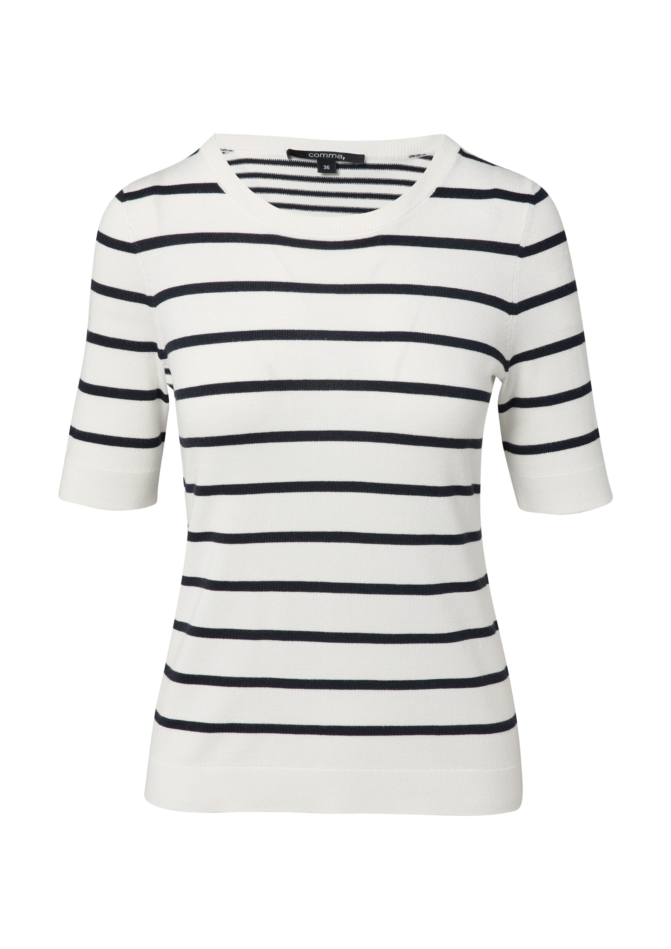 COMMA Pulover | bela barva: sprednja stran