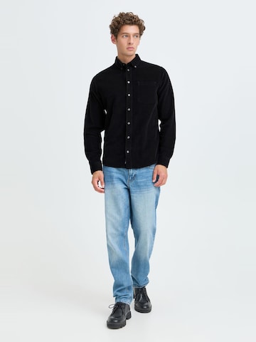 Casual Friday Средняя посадка Рубашка 'Anton' в Черный: спереди