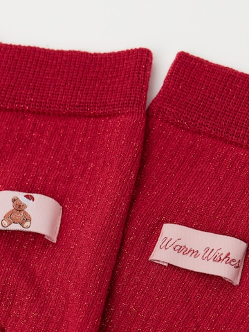 CALZEDONIA Socken 'Christmas' in Rot