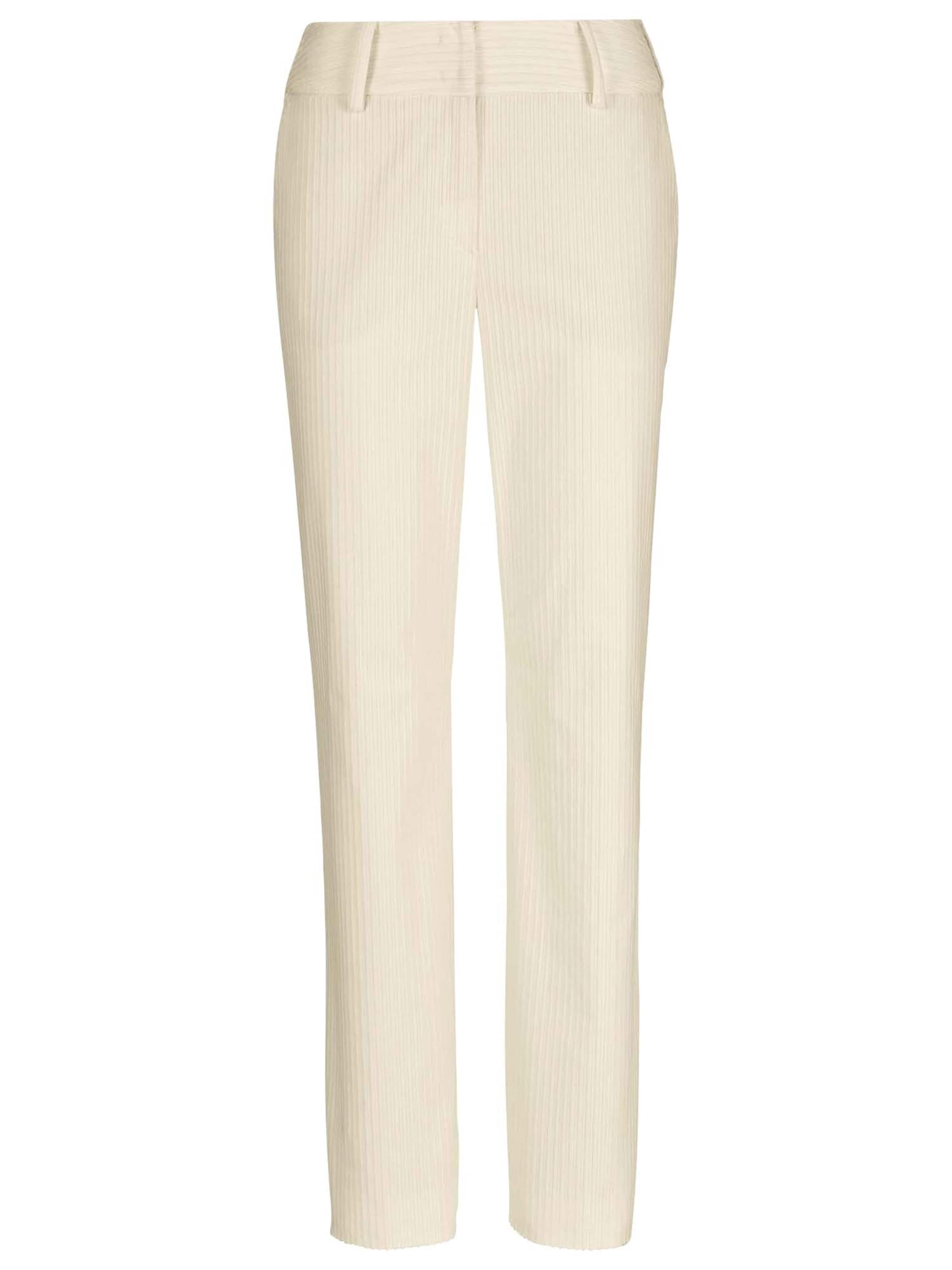 MADELEINE Regular Broek in Wit: voorkant