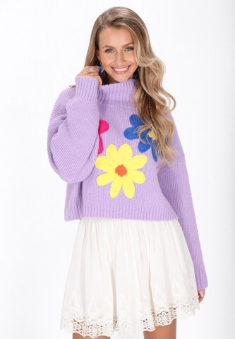 IZIA Trui 'Fashion Look' in Lila: voorkant