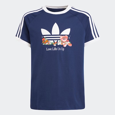 ADIDAS ORIGINALS Shirt in Sapphire / Dark orange / White, Item view