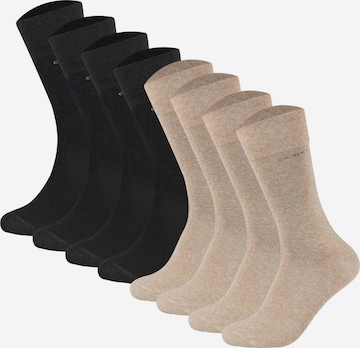 camano Socks in Beige: front