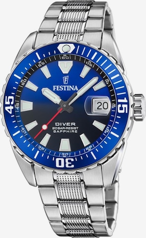 FESTINA Analoguhr in Blau: Vorderseite