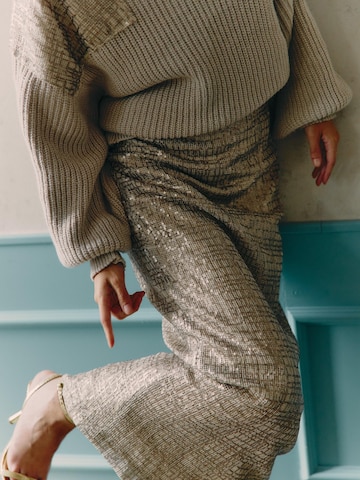 Gonna 'Loria' di Akala Studio in beige