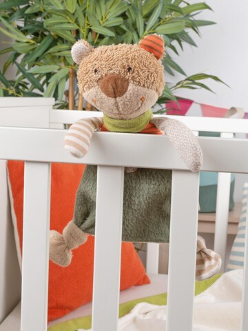 SIGIKID Kuscheltiere 'Schnuffeltuch Natural Stripes Green Collection'‌‌ in Orange