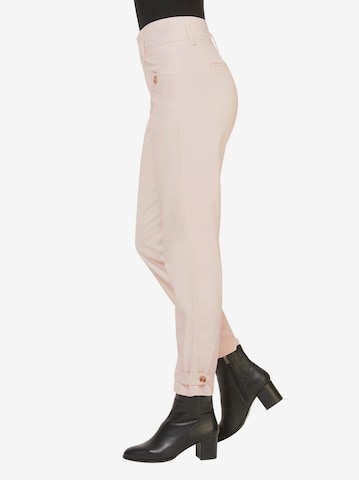 Coupe slim Pantalon Linea Tesini by heine en beige