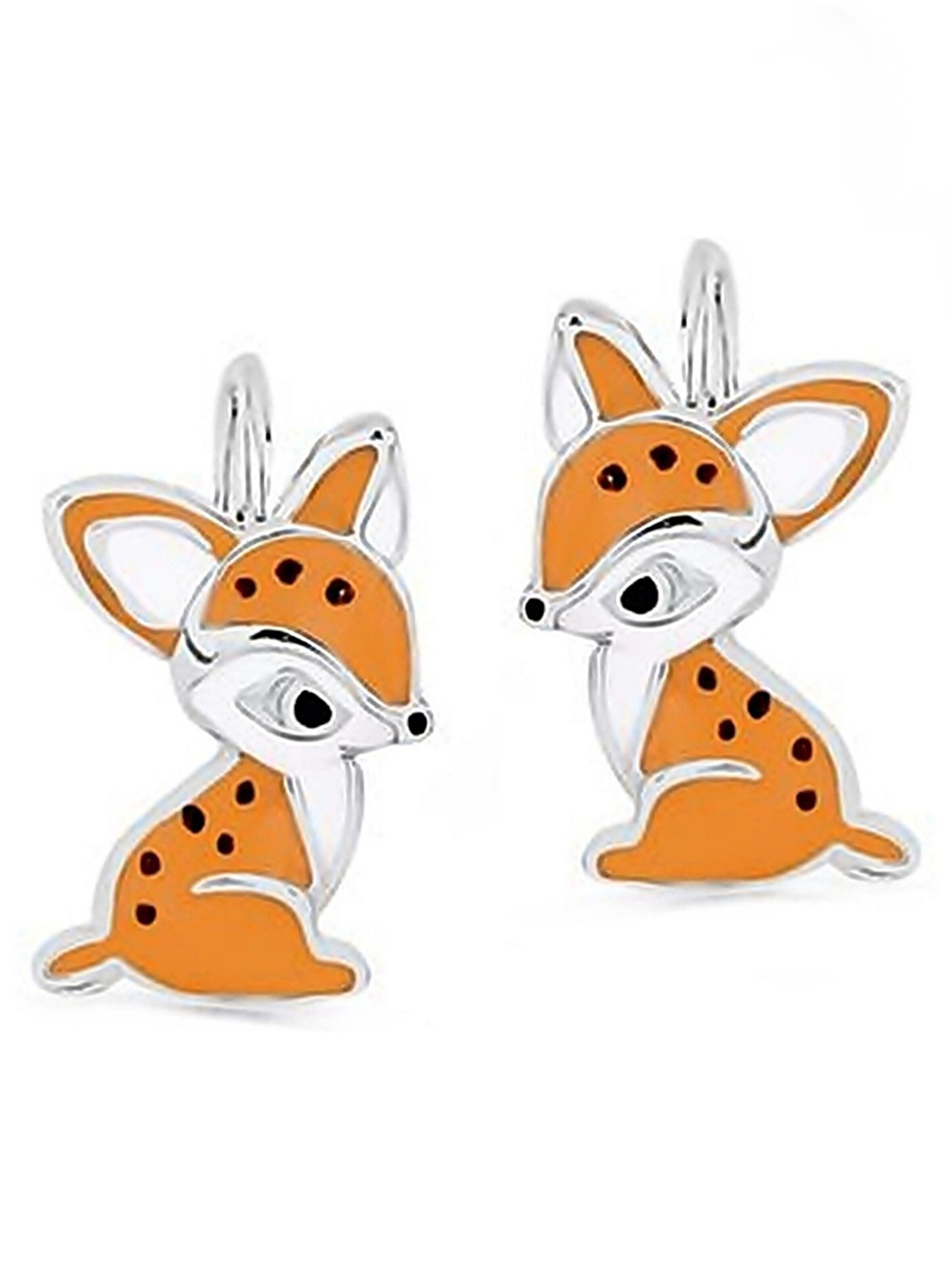 Goldene Hufeisen Earrings 'Rehkitz' in Silver: front