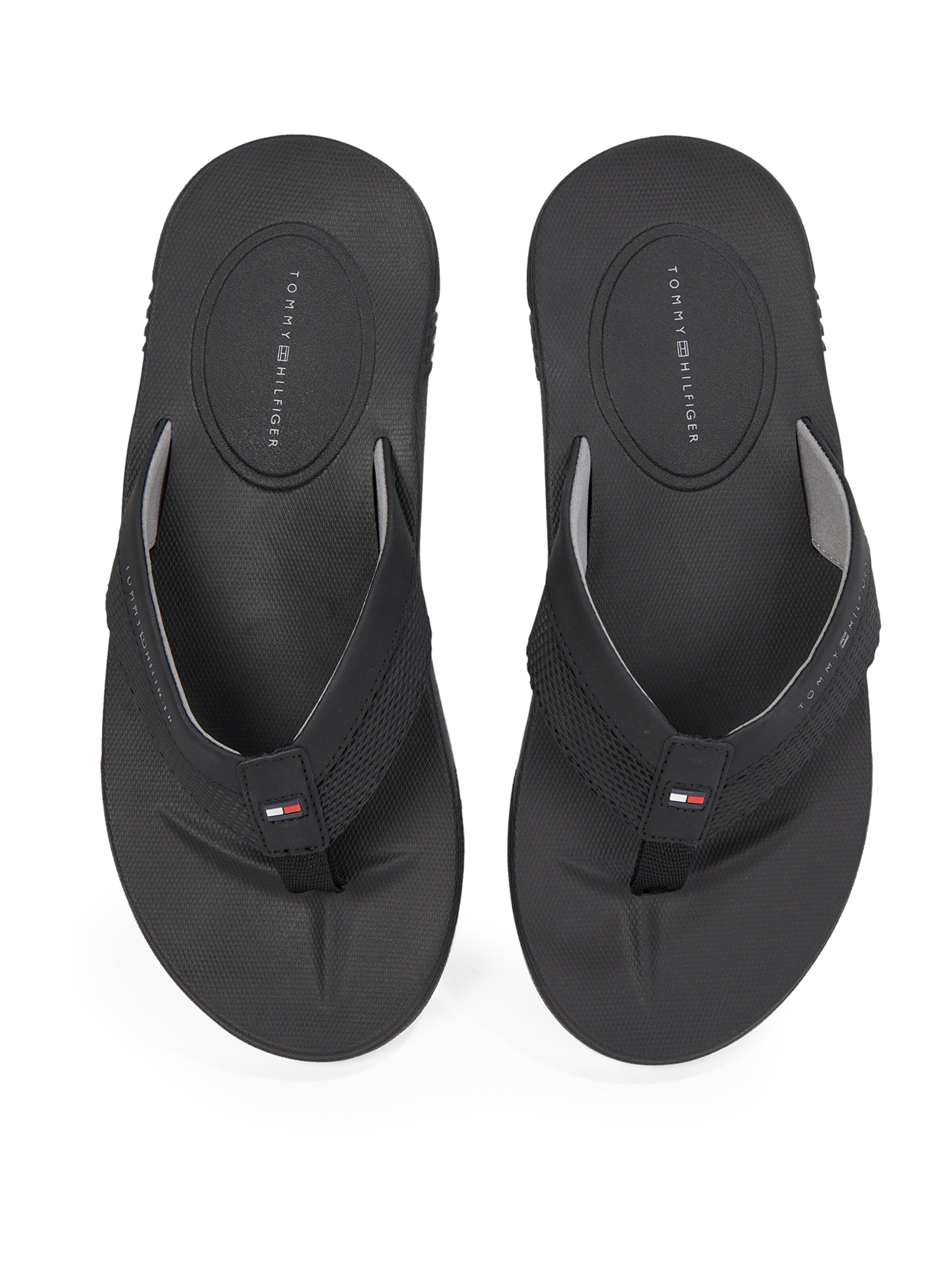 TOMMY HILFIGER T-Bar Sandals in Black