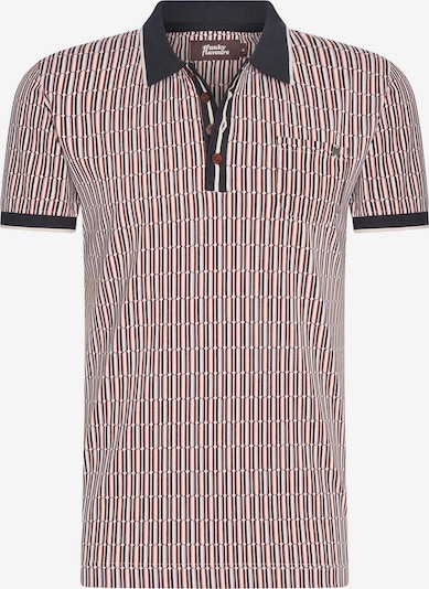 4funkyflavours Poloshirt in navy / rot / weiß, Produktansicht