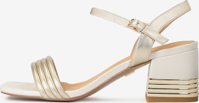 Kazar Strap sandal in Gold / White, Item view