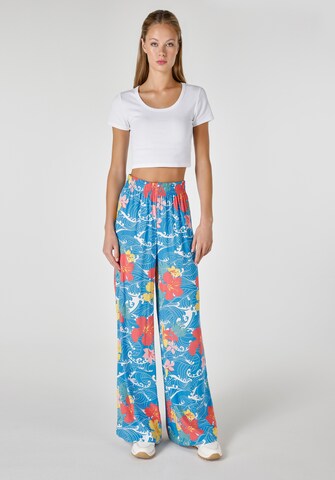 Colin's Wide leg Broek in Blauw: voorkant