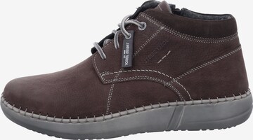JOSEF SEIBEL Lace-Up Boots 'Louis' in Brown: front