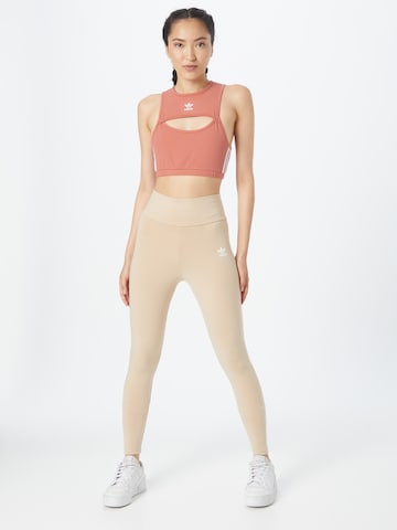 ADIDAS ORIGINALS Skinny Leggings 'Adicolor Essentials' in Beige