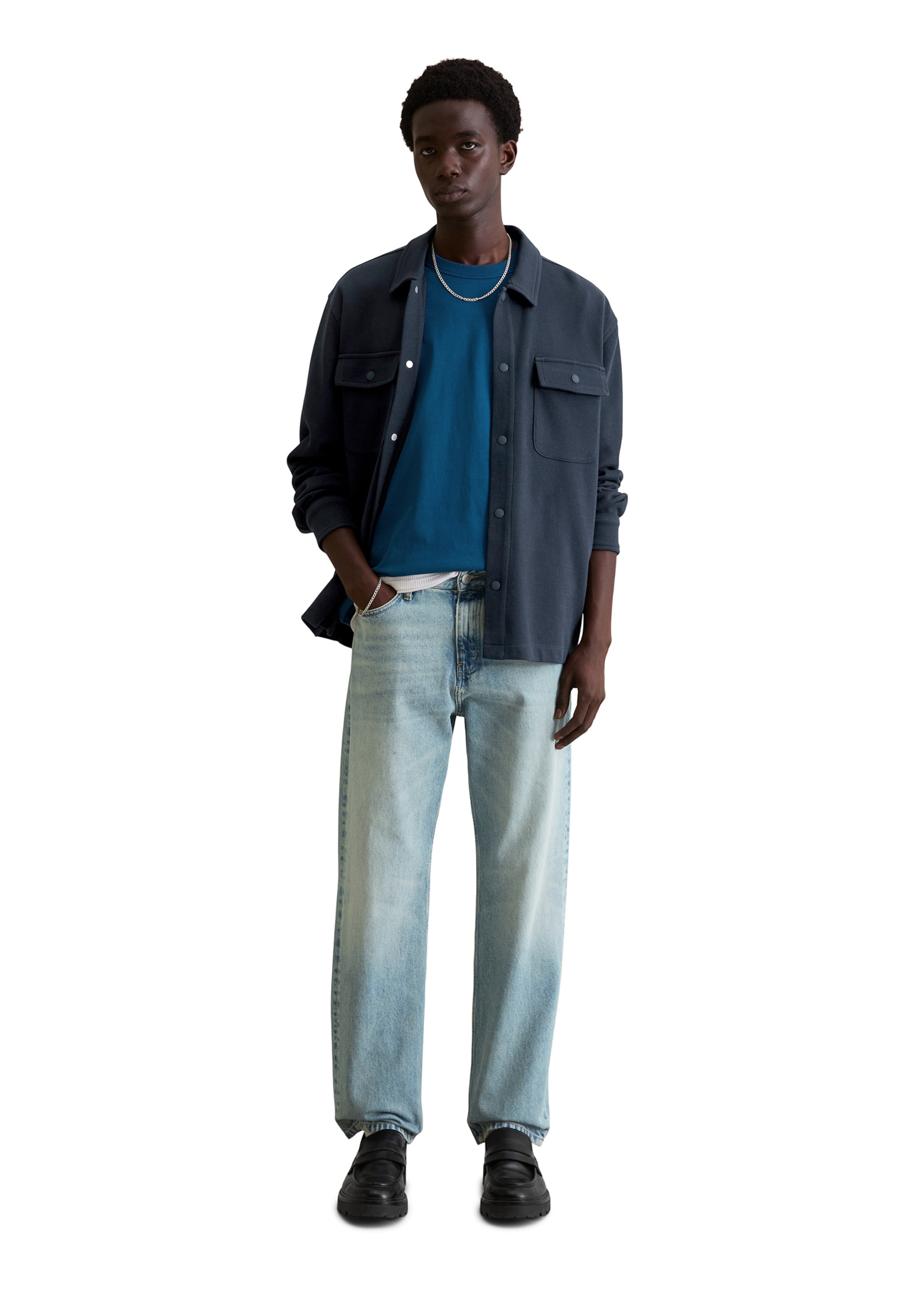 Marc O'Polo DENIM Sweatvest in Blauw