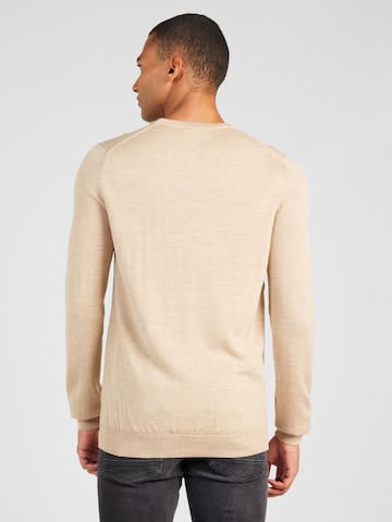 Pull-over 'Jupiter' Bruun & Stengade en beige