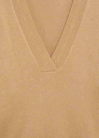MANGO Sweter w kolorze beżowy