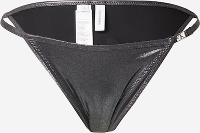 Slip costum de baie Calvin Klein Swimwear pe negru / argintiu, Vizualizare produs