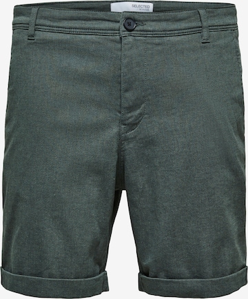 SELECTED HOMME Chino Pants 'Luton' in Green: front