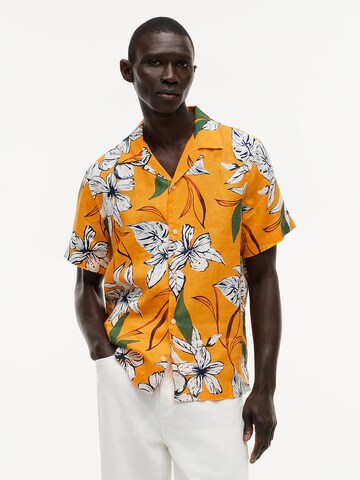 TOMMY HILFIGER Regular Fit Hemd in Orange: Vorderseite