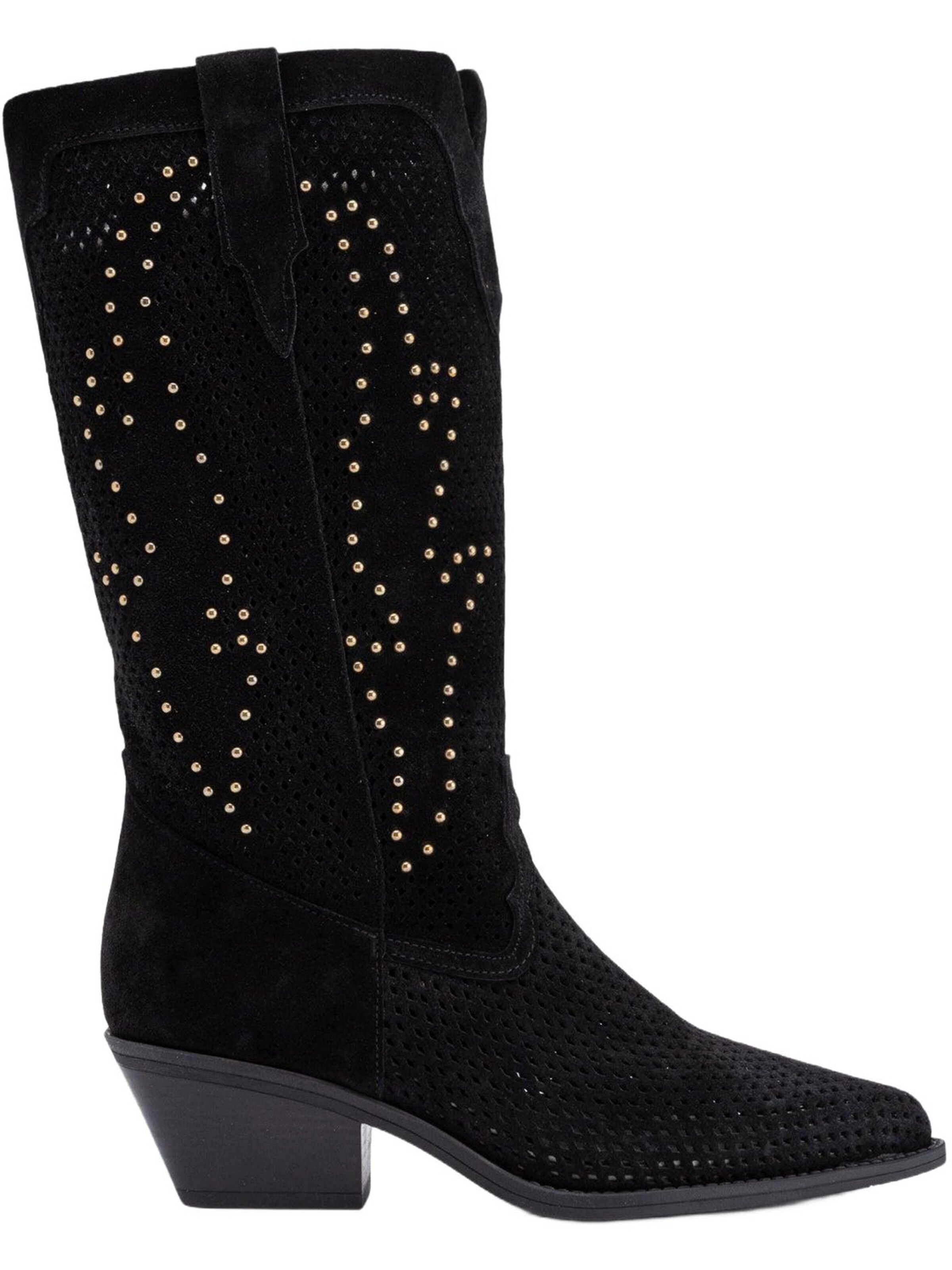 Limoya Stiefel 'Neira'‌‌‌‌‌‌‌ in Schwarz: Vorderseite