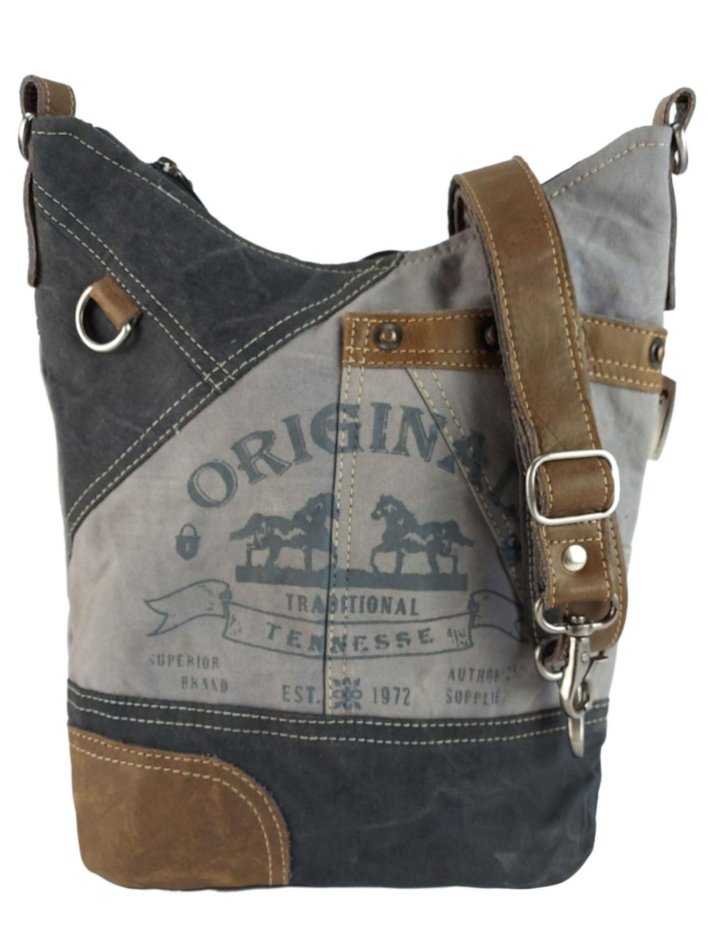 Sunsa Crossbody Bag 'Sunsa' in Grey: front