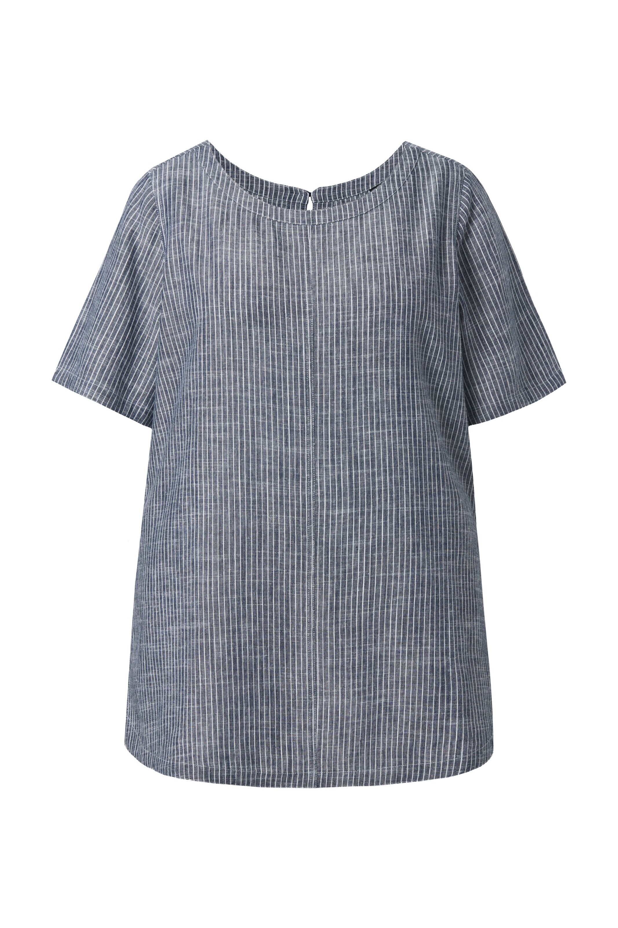 Ulla Popken Bluse in Blau: Vorderseite