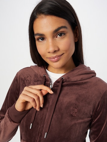 Juicy Couture Sweatjacke 'ROBERTSON' in Braun