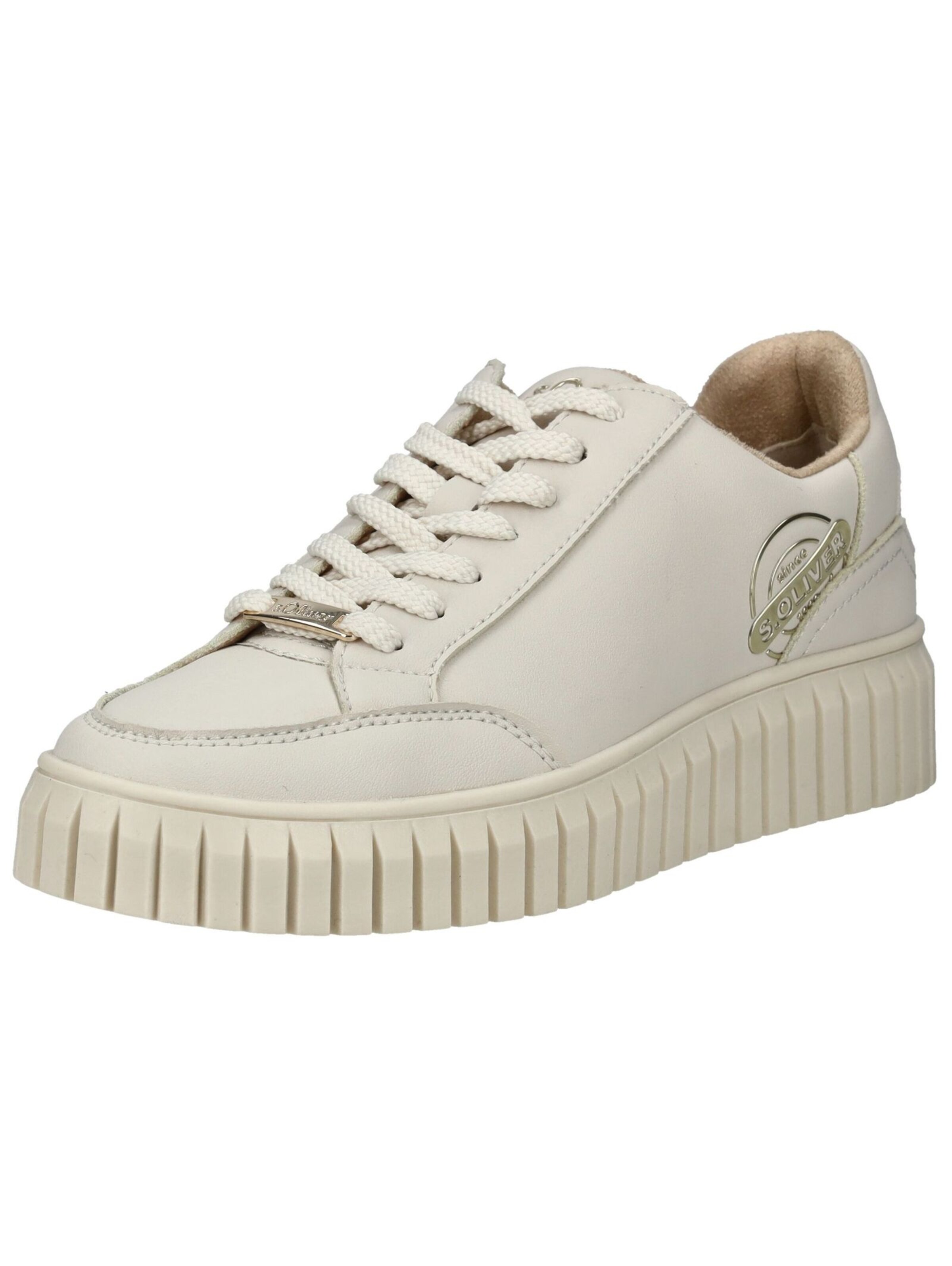 s.Oliver Platform trainers in Beige: front