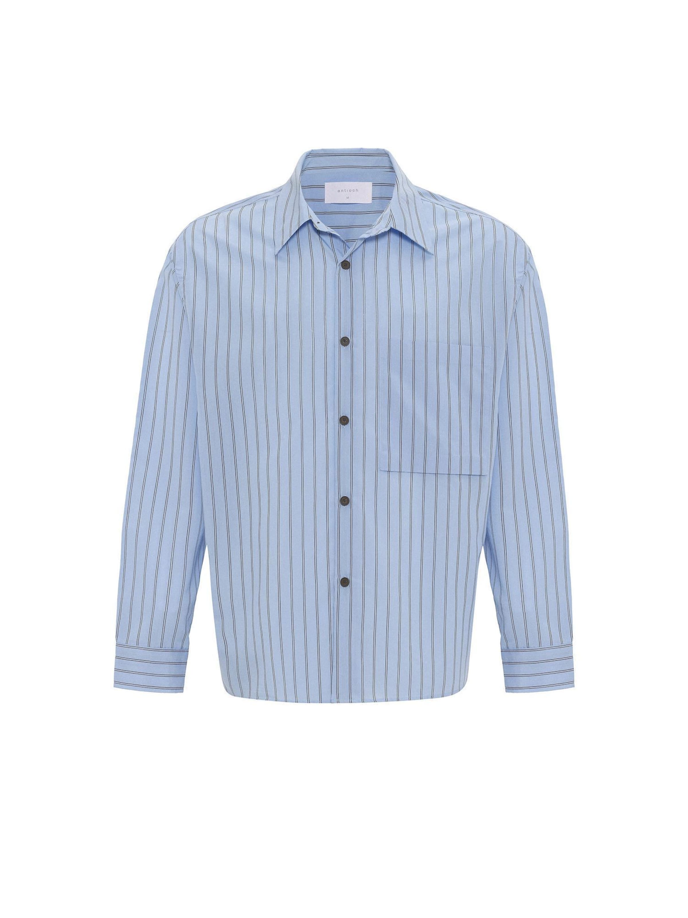 AntiochRegular Fit Košulja - plava boja: prednji dio