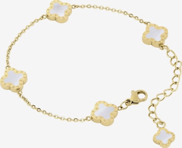 Lenoites Armband 'Four-leaf Clover Mini 19' in Goud: voorkant