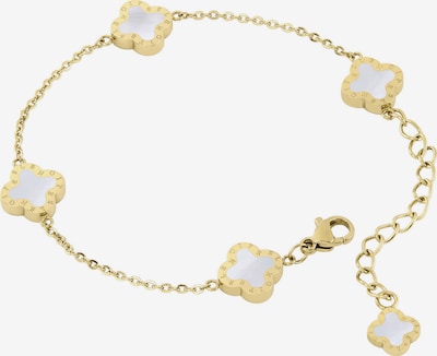 Lenoites Armband 'Four-leaf Clover Mini 19' in gold / silber, Produktansicht