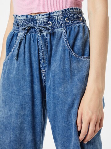 QS Wide leg Jeans i blå