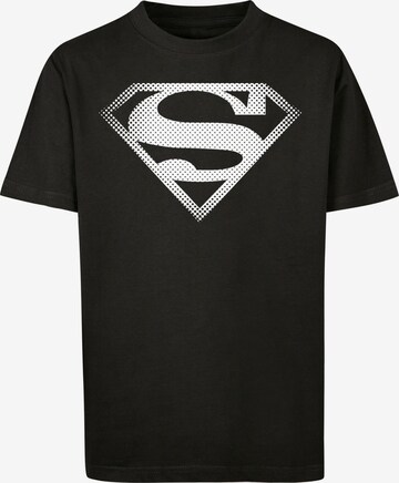 F4NT4STIC T-Shirt 'Superman Spot Logo' in Schwarz: predná strana