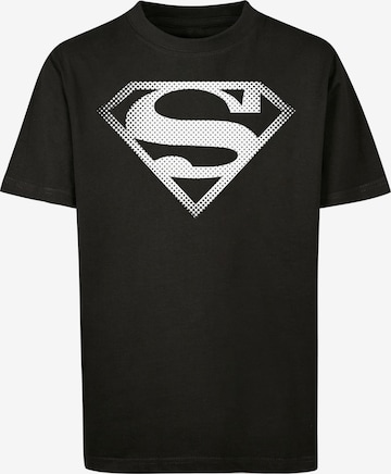 F4NT4STIC Shirt 'Superman Spot Logo' in Black: front