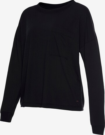 LASCANA Shirt in Schwarz