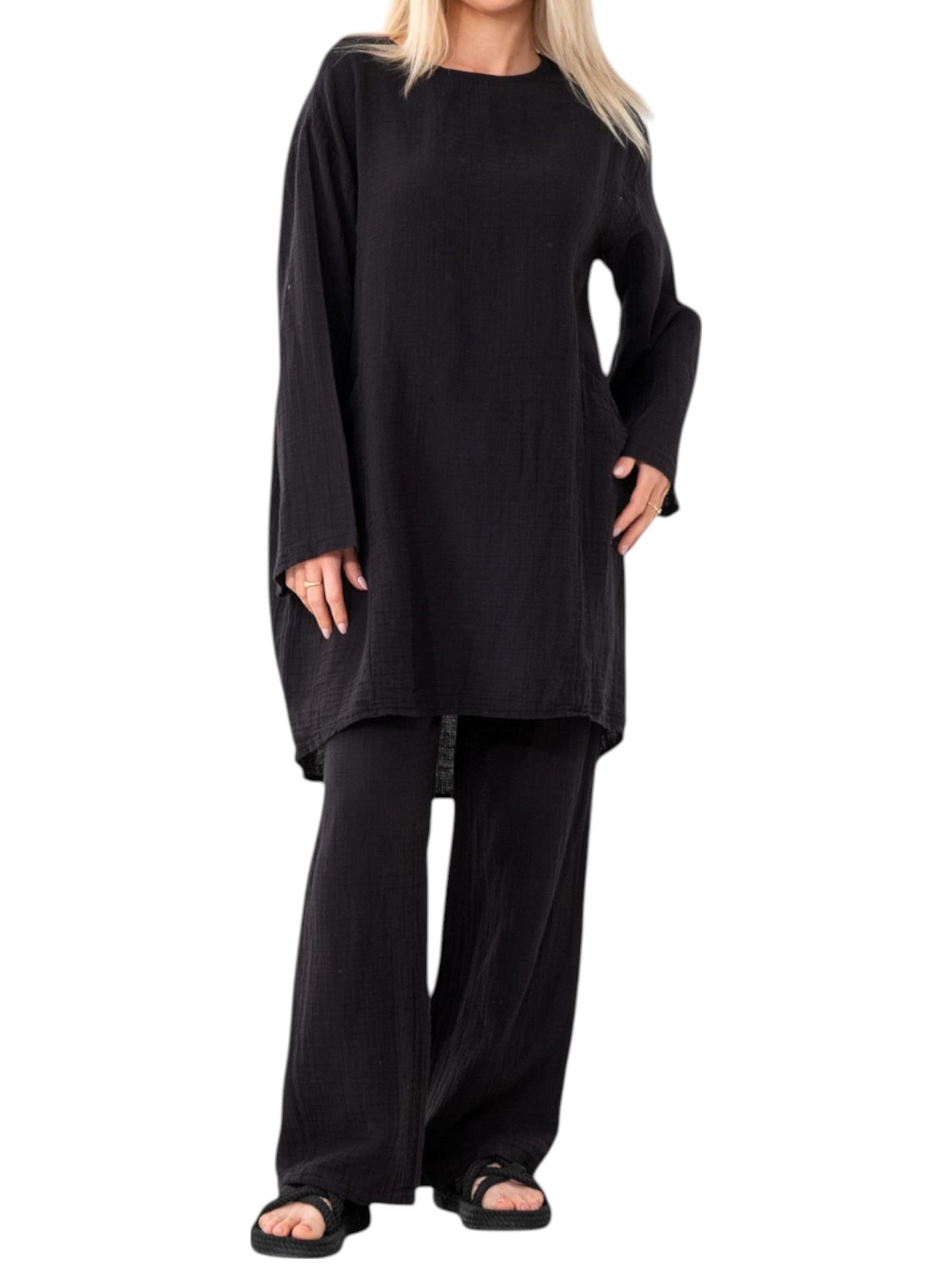 WENOR Bluse 'NISA'‌‌‌ in Schwarz