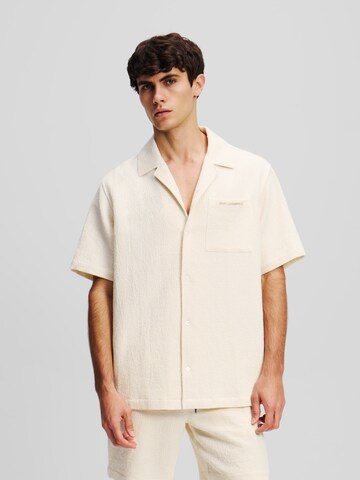 Karl Lagerfeld - Camisa em bege: frente
