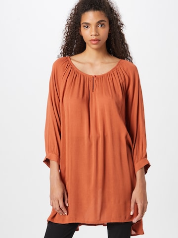 Kaffe Tunic 'Amber' in Brown: front