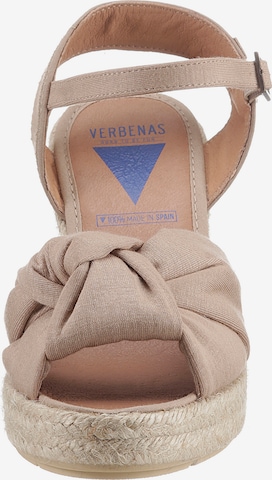 VERBENAS Strap Sandals in Beige