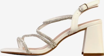 Sandales 'Sandalen mit Absatz und Riemchen' Joia en blanc : devant