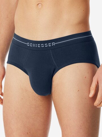 SCHIESSER Slip in Blau: Vorderseite