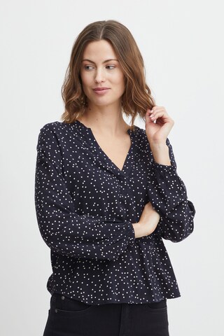 Fransa Blouse 'Silja' in Blue: front