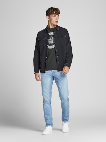 JACK & JONES Skjorte 'Jeans' i grå