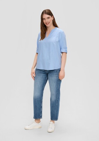 s.Oliver Red Label Plus Bluse in Blau