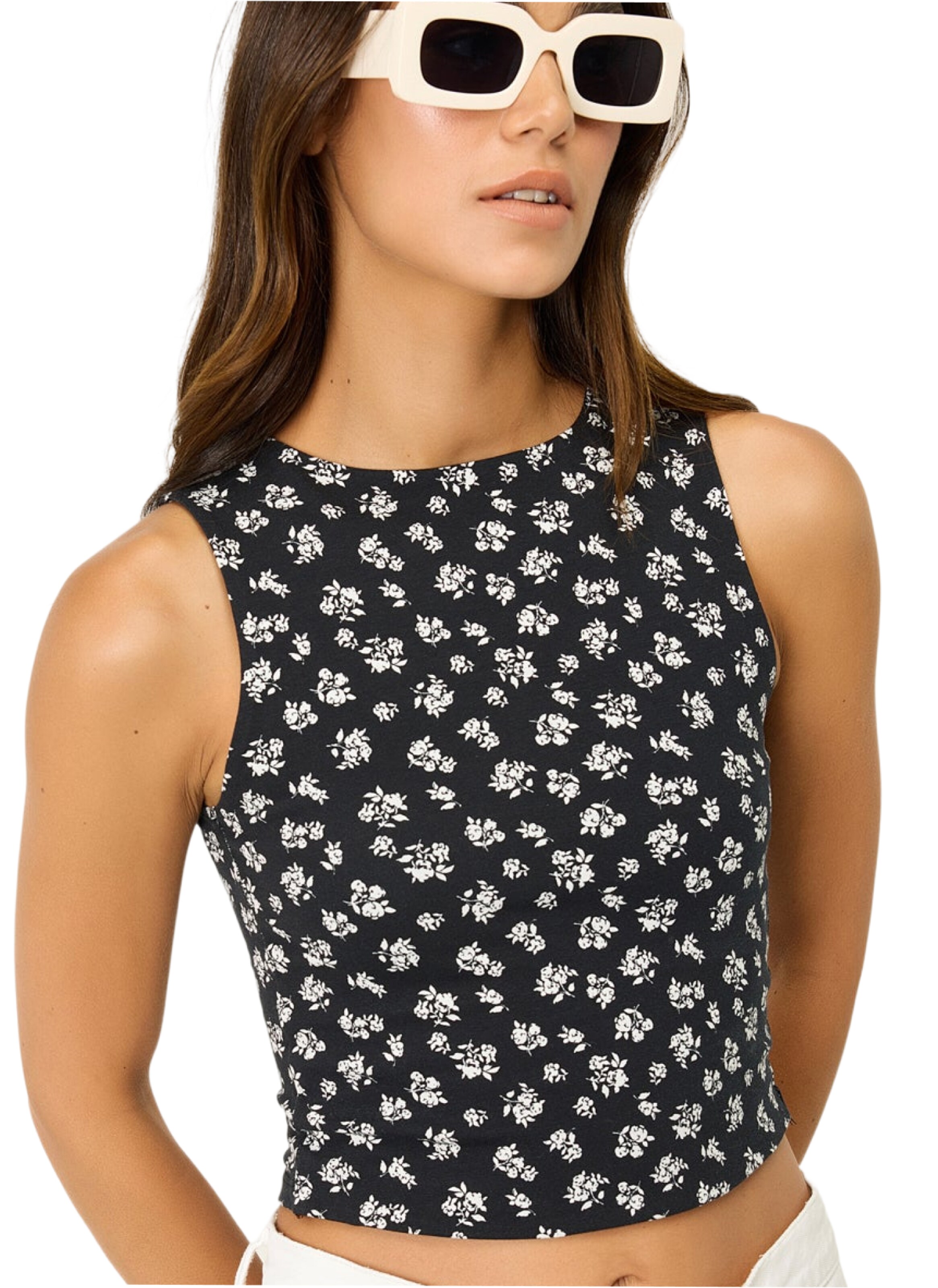 No Matter What Top in Schwarz