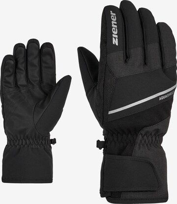 ZIENER Athletic Gloves 'GEZIM AS(R)' in Black: front